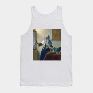 Young Woman with a Water Pitcher by Jan Vermeer Tank Top